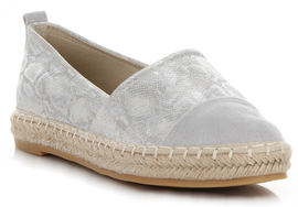 Oryginalne Espadryle Damskie w motyw zwierzęcy renomowanej marki Lady Glory Szare (kolory)