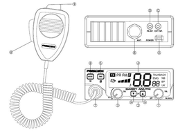 CB RADIO PRESIDENT BARRY ASC 12/24V ASC AM/FM FV