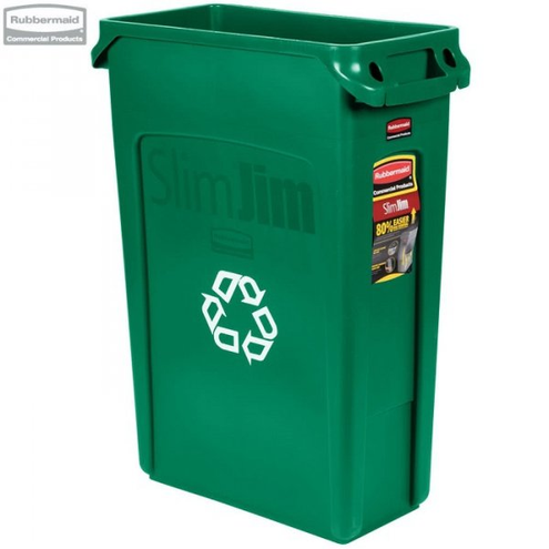 Kosz Slim Jim® With Venting 87L green