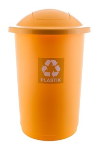 Kosz do segregacji odpadów TOP BIN 50L żółty