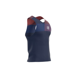 Compressport Pro Racing Singlet | NIEBIESKA - ultralekka męska koszulka do biegania TSRUN-TK-5080