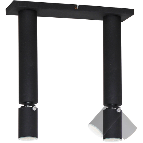 PLAFON DŁUGI 2-PŁ SLIM II RUCHOMY BLACK 727H/1 Aldex