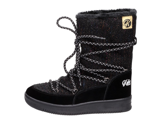 Ciepłe śniegowce damskie Kylie Crazy 501 NEGRO