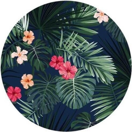 Ręcznik plażowy okrągły TROPICAL FLOWERS REC34