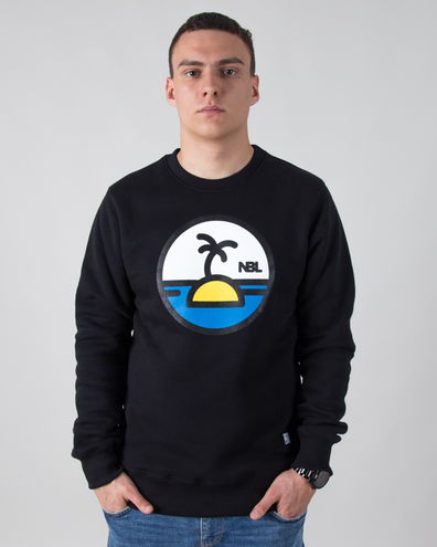 BLUZA BEZ KAPTURA PALM BLACK