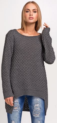 Sweter MAKADAMIA S22 Grafitowy