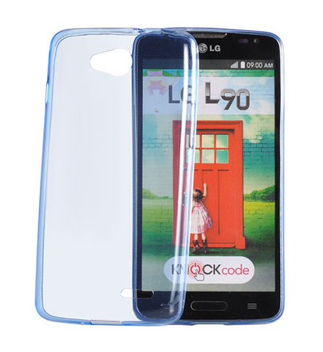 Etui do LG L70 D320 - Ultra Slim 0.3mm - szafirowy - elastyczny silikon - dostępne od ręki