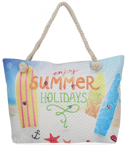 Ażurowane Torby Damskie w modne wzory Summer Holidays idealna na lato Multikolorowa (kolory)