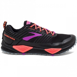 Brooks Cascadia 13 | CZARNO-POMARAŃCZOWY - damskie buty do biegania 1202741B026