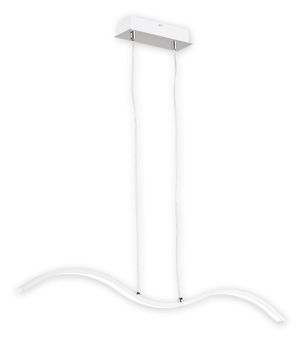 Linea LED listwa 1 pł. biały + chrom