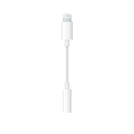 Apple Biała Przejściówka z gniazda 8 pin na wyjście słuchawkowe 3,5 Jack MMX62ZM/A A1749 DO IPHONE 7 i wielu innych urządzeń