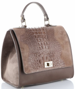 Klasyczne Torebki Skórzane Kuferki firmy Genuine Leather Ziemiste (kolory)
