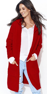Sweter NUMINOU NU_S34 - Czerwony