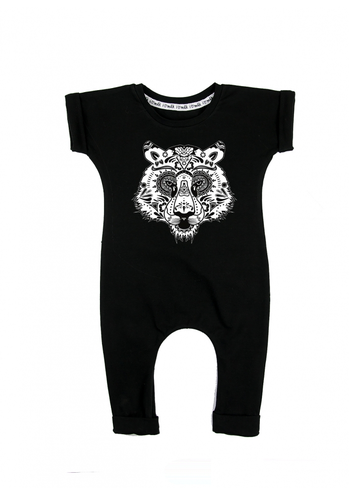 ROMPER KRÓTKI RĘKAW "TIGER SKULL"
