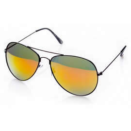 [Zestaw]  Okulary przeciwsłoneczne lustrzanki Aviator 0757 + Kostium kąpielowy ETNA CAPRI-81 (001) + Pareo plażowe MARGARET 2 (V26)