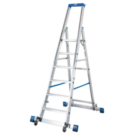 Drabina wolnostojąca jezdna ze stabilizatorem KRAUSE Stabilo 1x10 - 4,35m 127341