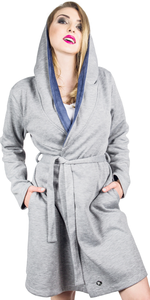 Szlafrok damski SMART NAVY BLUE MKSL105