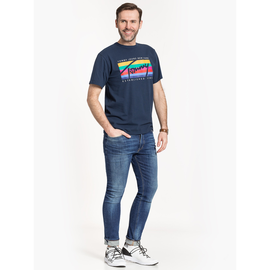Tommy Jeans "Rainbow Box Tee" Blue
