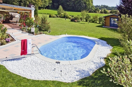 BASEN STALOWY LAGO PREMIUM KOMPLET GŁĘBOKOŚĆ 120 cm