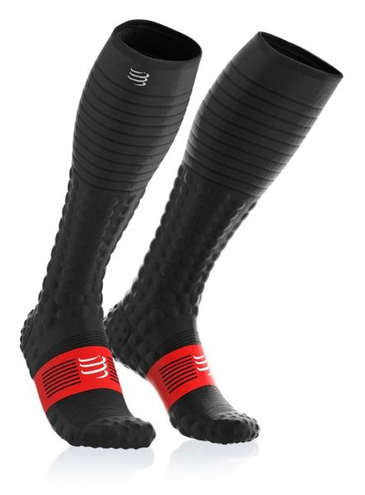 Compressport Full Socks RACE & RECOVERY | CZARNE - skarpety kompresyjne FSV3-99