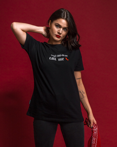 NBL X BLIND WEAR T-SHIRT DAMSKI CALL ME BLACK