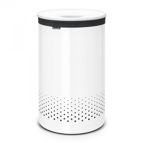 Kosz na bieliznę 60L White pokrywa z tworzywa White