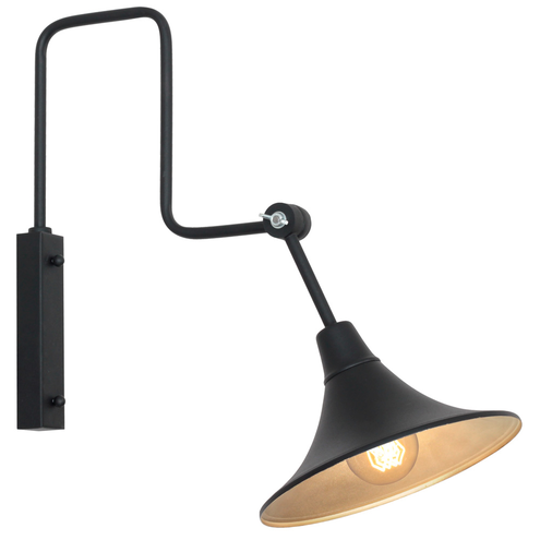 Kinkiet 1-PŁ ANTIKA BLACK 771C1 Aldex