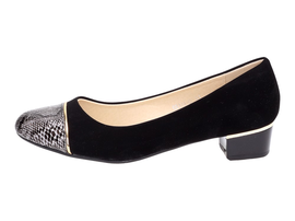 Czarne czółenka, buty damskie BSM C011
