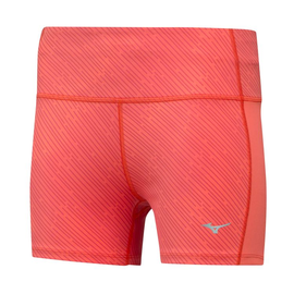 Mizuno Impulse Printed Short Tight | POMARAŃCZOWE - damskie spodenki do biegania J2GB9250