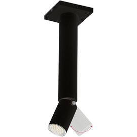 PLAFON DŁUGI 1-PŁ SLIM II RUCHOMY BLACK 727G1 Aldex