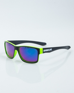OKULARY SPEED BLACK-GREEN MAT GREEN MIRROR 1006