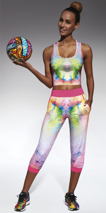 [Zestaw] Legginsy sportowe EXOTIC 200DEN + Figi bezszwowe MINI BIKINI BI00043 / BI0020