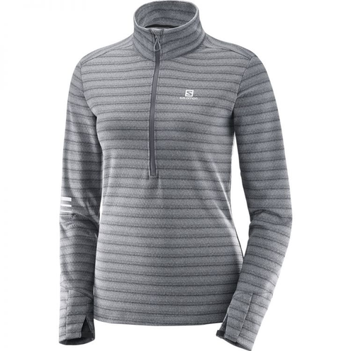 Damska bluza do biegania Salomon Lighting HZ MID W 397707
