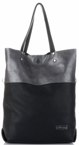 Torebki Skórzane ShopperBag VITTORIA GOTTI Czarne (kolory)