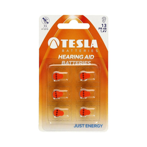 TESLA BATERIE PR13 PR48 DO APARATÓW SŁUCHOWYCH BLISTER 6sztuk