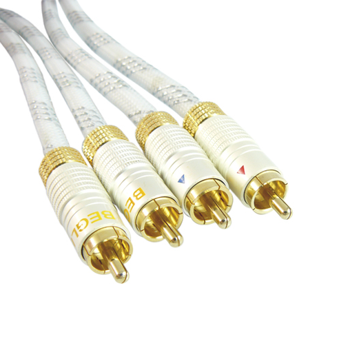 Przyłącze 2 wtyki RCA na 2 wtyki RCA Perfekt BEGLI 1m