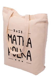 Torba na zakupy bawełniana EKO BOSKA MATKA POLKA O185