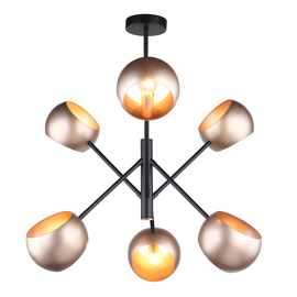 Cavazza MDM-3690/6 BK+GD lampa sufitowa