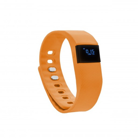 GoClever Smart Band - pomarańczowy - bluetooth 4.0 - krokomierz - monitor snu - monitor spalonych kalorii - do Android - do iOS - dostępne od ręki