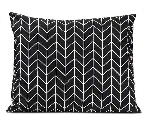 Poszewka bawełniana Geometric Black 50x60