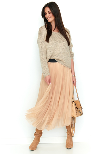 Plisowana spódnica maxi n183