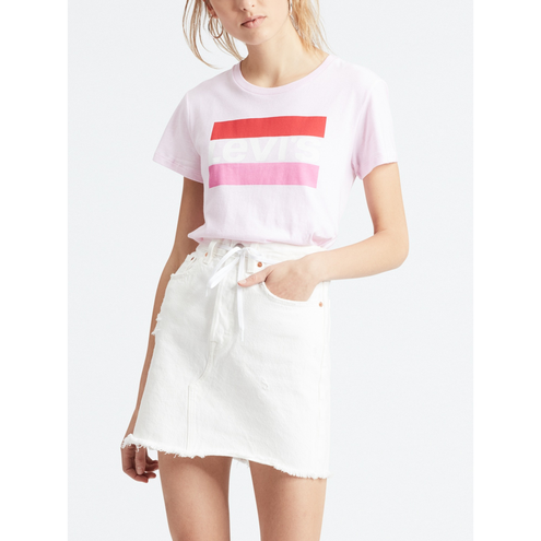 Levi's "The Perfect Tee" Sptwr Logo color Pink Lady
