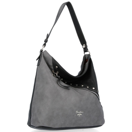 David Jones Modne firmowe Torebki Damskie w rozmiarze XL Czarna z szarym (kolory)