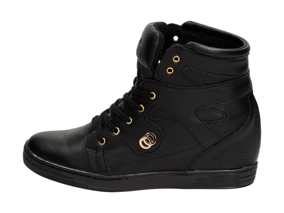 POLSKIE botki damskie, sneakersy LEWSKI 2627BK