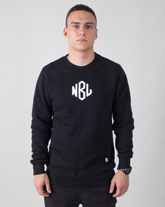BLUZA BEZ KAPTURA ROMB BLACK