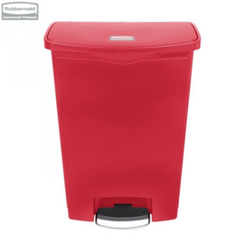 Kosz Slim Jim® Step-On 90L Resin Containers red