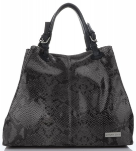 Torebki Skórzane ShopperBag VITTORIA GOTTI Szare (kolory)