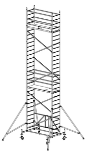 Rusztowanie aluminiowe jezdne KRAUSE ProTec XS - 8,80m 920065