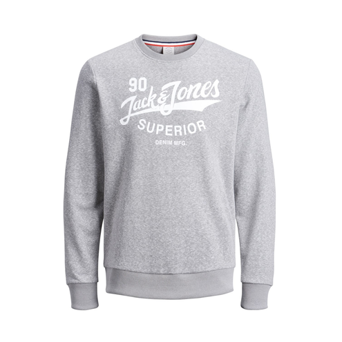 Jack & Jones"Jorsummertime Sweat" Light Grey Melange