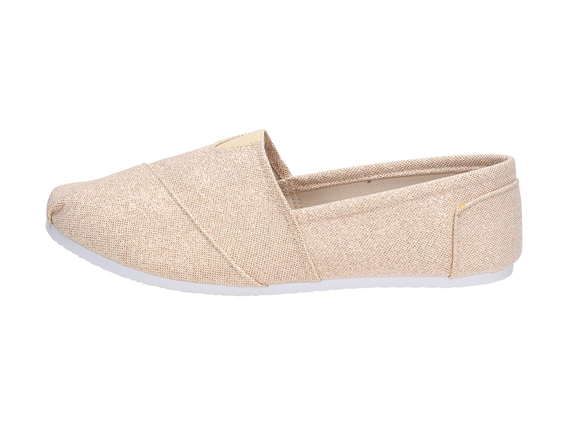 Złote błyszczące TOMSY SABATINA DMC3 SLIP ON